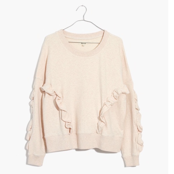 Madewell Sweaters - NWT Madewell Miles Ruffle Sweatshirt